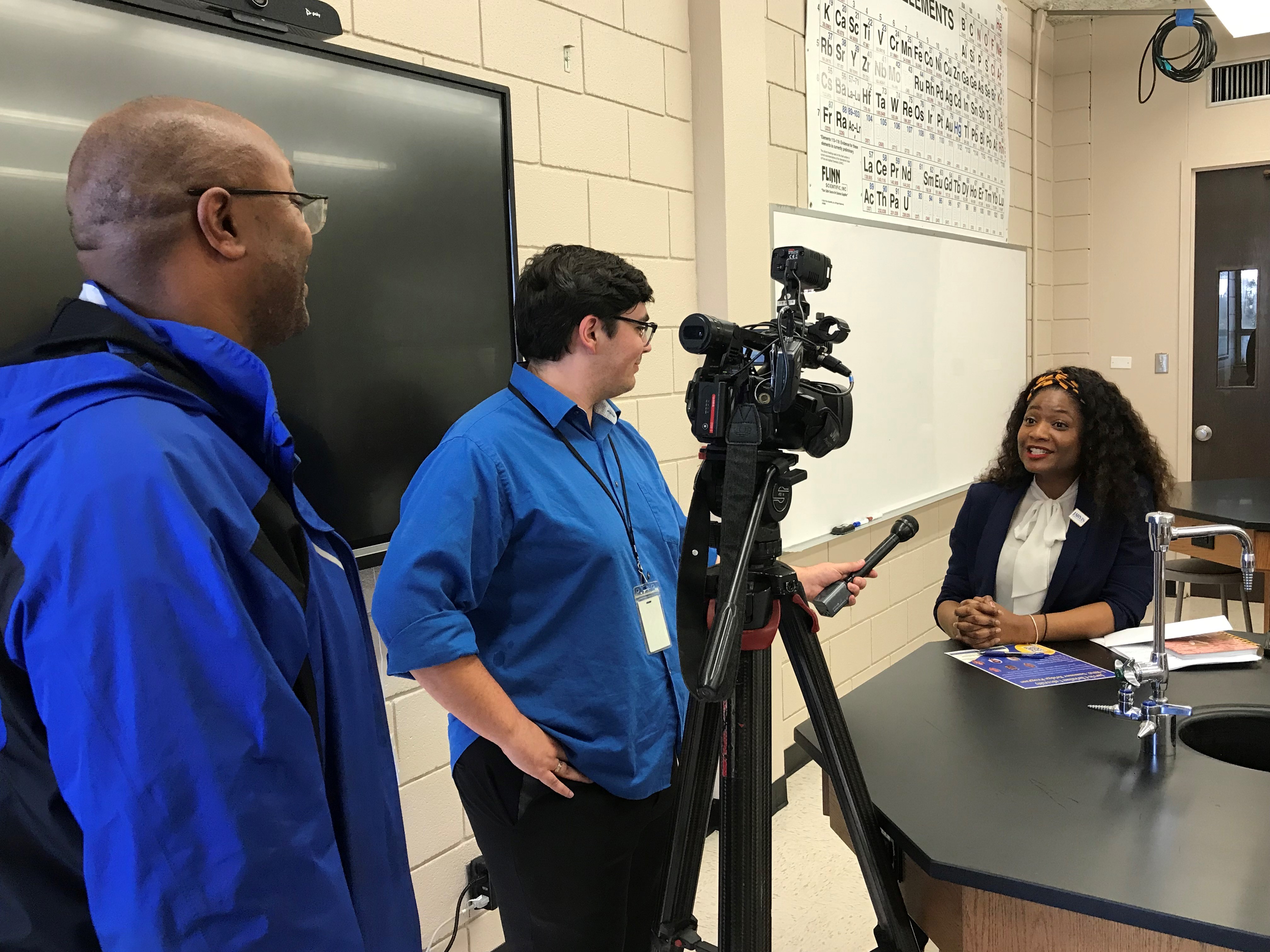 KLTV reporters interview Dr. Antoinesha Hollman about the new program.